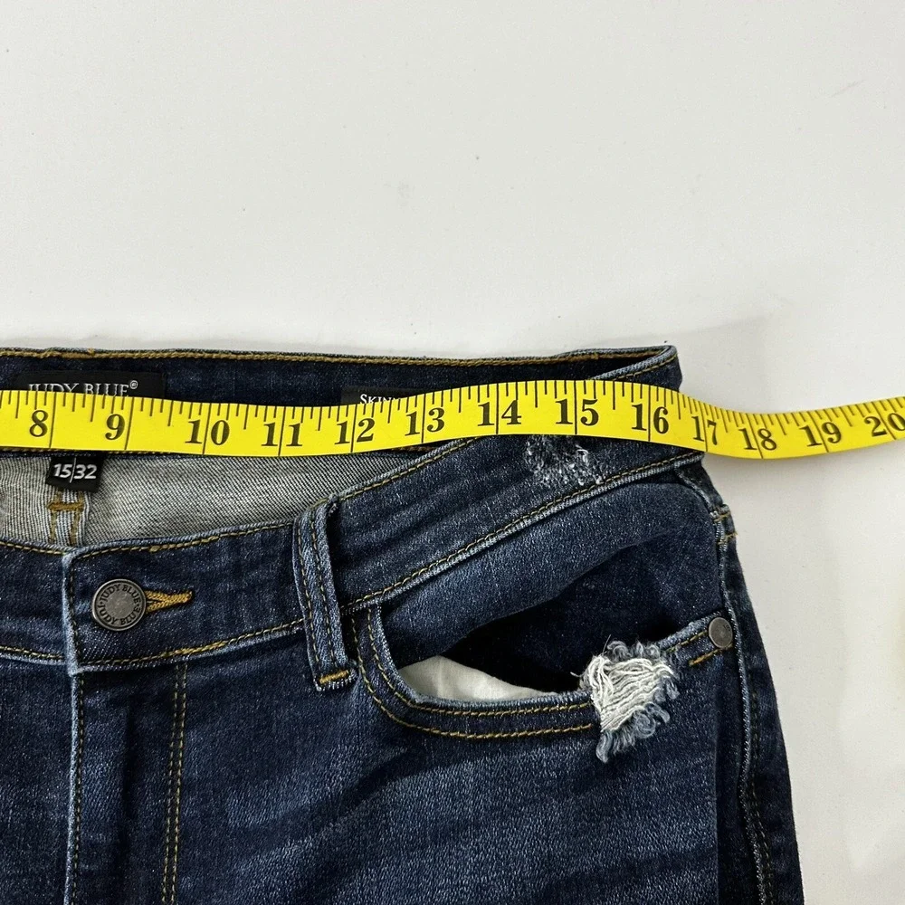 Judy Blue Jeans Womens Size 32‎ Skinny Dark Wash High Rise Comfort Stretch